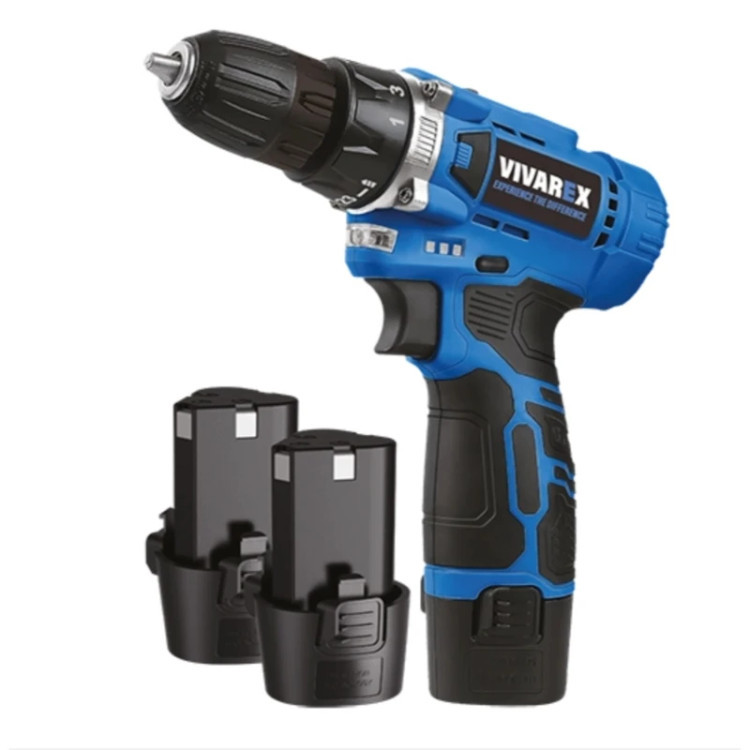دریل شارژی ویوارکس مدل VR1215V ظرفیت ۱۲ ولت با ۲ باتری اتوماتیک